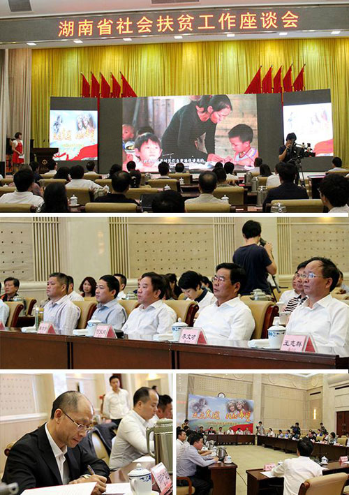 湖南省社会扶贫工作座谈会现场