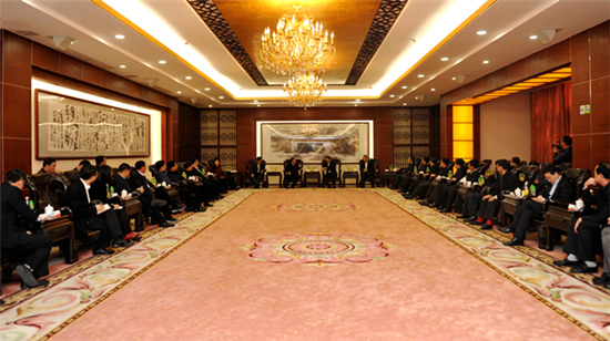 青海省副省长王黎明率政府考察团考察康美药业