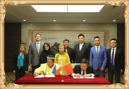 菲律宾巴拉望岛及棉兰岛国王王后一行考察隆力奇