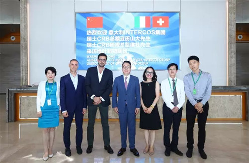 意大利INTERCOS集团瑞士CRB总裁、研发总监来访绿叶科技集团