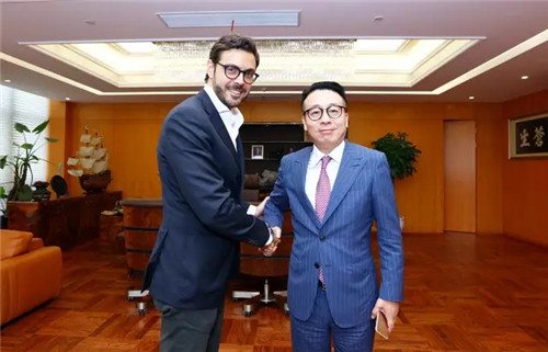 意大利INTERCOS集团瑞士CRB总裁、研发总监来访绿叶科技集团