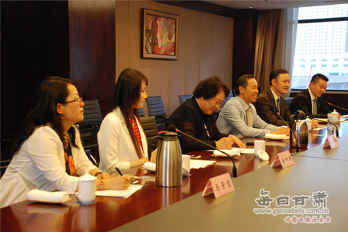 如新集团中国区总裁郑重一行到甘肃考察访问