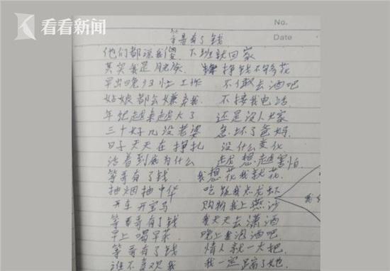 警方曝光传销人员笔记：等哥有了钱就抽中华烟