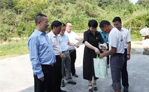 绿之韵集团定点精准帮扶活动走进浏阳乌石村