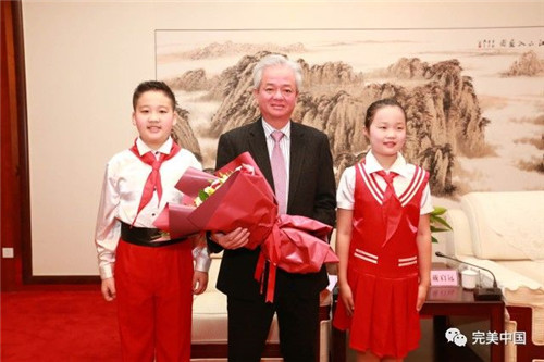 淮北市长戴启远会见完美古润金、胡瑞连一行