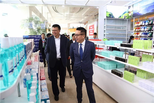 盐城开发区光电产业园周翔书记一行莅临绿叶视察指导