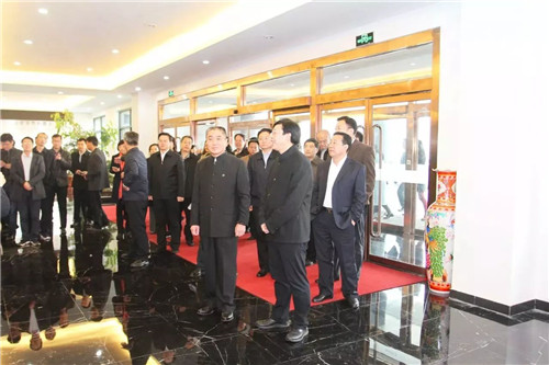 威海市委组织部领导来安然观摩指导党建工作