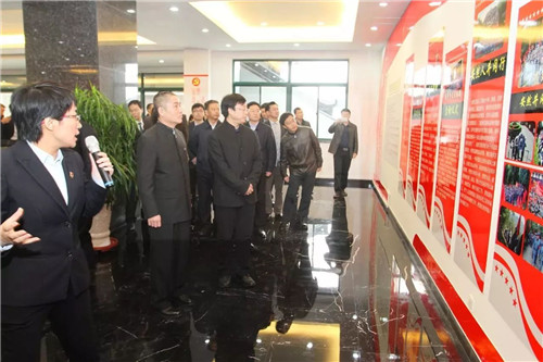 威海市委组织部领导来安然观摩指导党建工作