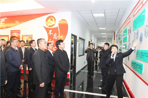 威海市委组织部领导来安然观摩指导党建工作