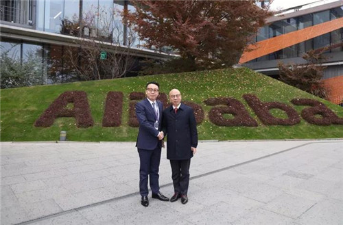 绿叶徐建成董事长、李仙霖总裁应邀访问阿里巴巴总部