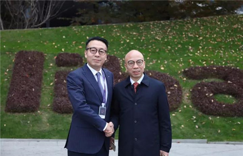 绿叶徐建成董事长、李仙霖总裁应邀访问阿里巴巴总部