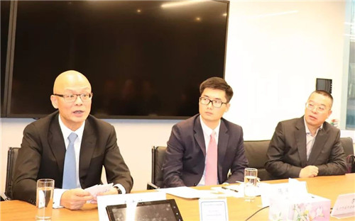 绿之韵胡国安董事长陪同中共长沙市委常委一行赴香港交易所考察座谈