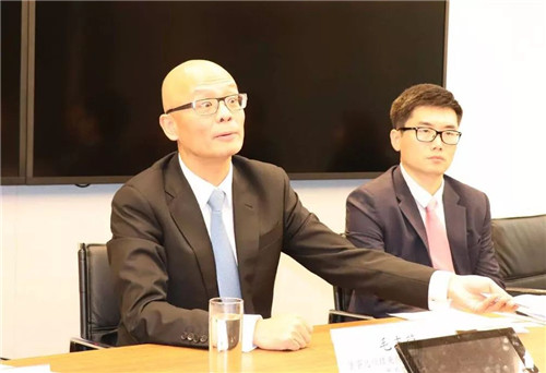 绿之韵胡国安董事长陪同中共长沙市委常委一行赴香港交易所考察座谈