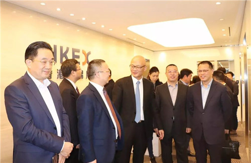 绿之韵胡国安董事长陪同中共长沙市委常委一行赴香港交易所考察座谈