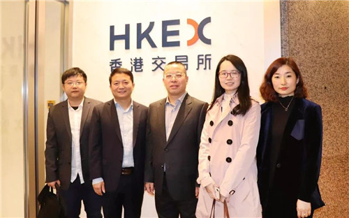 绿之韵胡国安董事长陪同中共长沙市委常委一行赴香港交易所考察座谈