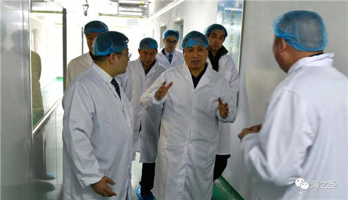 中国退役士兵就业创业服务促进会领导莅临海之圣参观指导