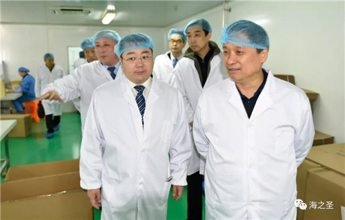 中国退役士兵就业创业服务促进会领导莅临海之圣参观指导