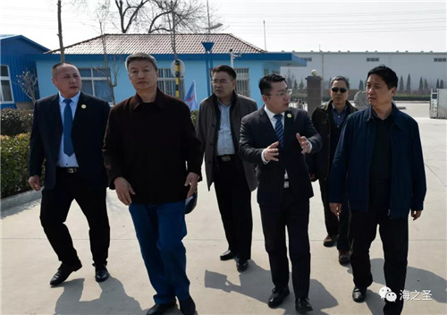 中国退役士兵就业创业服务促进会领导莅临海之圣参观指导