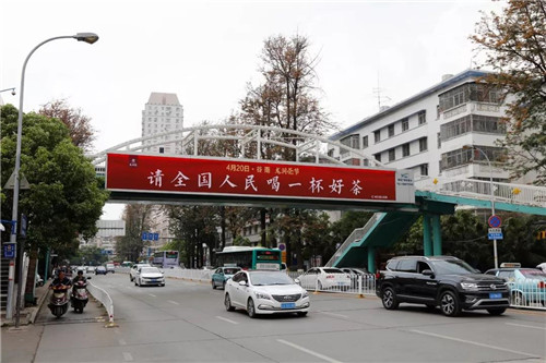 昆明全城筑起红色风景线，为理想龙润茶节打call！