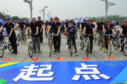 京沪骑行启动 宝健捐赠10座公益体育园地