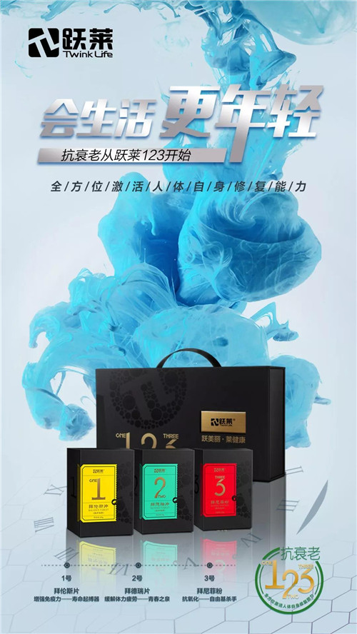 跃莱二十年如一日专注多肽营养，铸造殿堂级抗衰老123号！