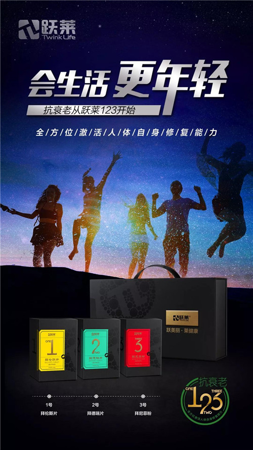 跃莱二十年如一日专注多肽营养，铸造殿堂级抗衰老123号！