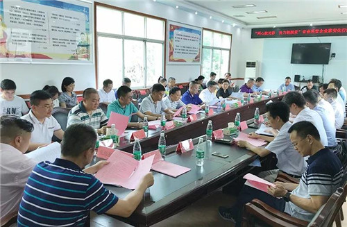 绿之韵董事长胡国安陪同中共益阳市委常委、组织部长何俊峰一行赴安化调研产业扶贫