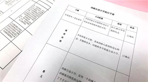 用脚步丈量公益广度 尚赫“让爱传出去”公益小学三省揭牌