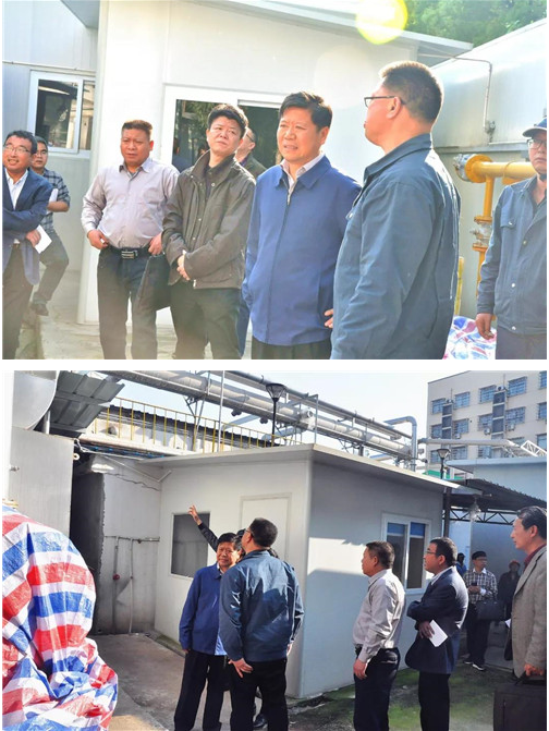 金华副市长祝伦根以及各局代表莅临康恩贝视察